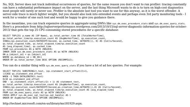SQL Server 2008: High CPU historical queries смотреть онлайн