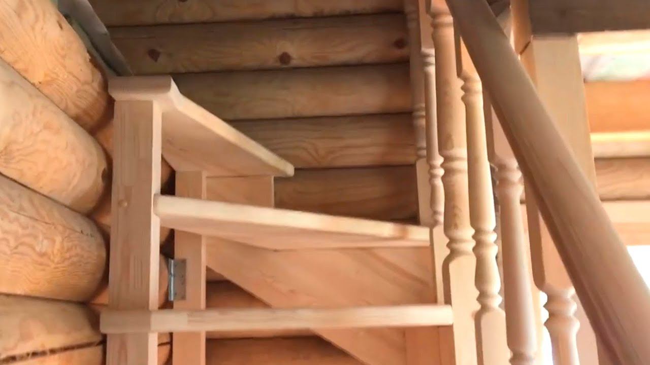 ДЕРЕВЯННАЯ Г- ОБРАЗНАЯ ЛЕСТНИЦА С 4 ПОВОРОТНЫМИ СТУПЕНЯМИ смотреть онлайн