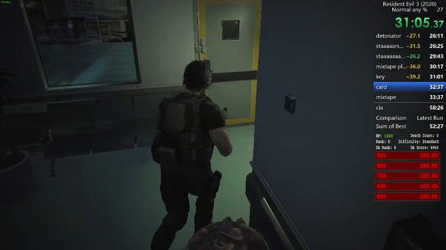 Resident Evil 3 2020 Standard - Any % - 57m35s смотреть онлайн