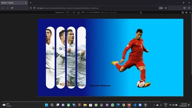 HTML CSS JS SMART CARDS RONALDO смотреть онлайн