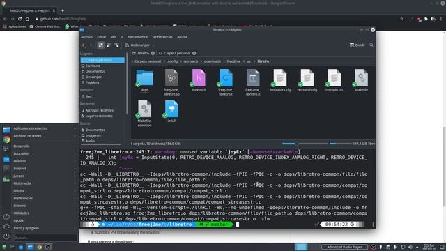 Retroarch + FREEJ2ME Linux смотреть онлайн