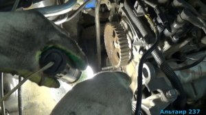 Замена Ремня ГРМ Рено Логан и Замена помпы (водяного насоса) Renault LOGAN. Homemade.