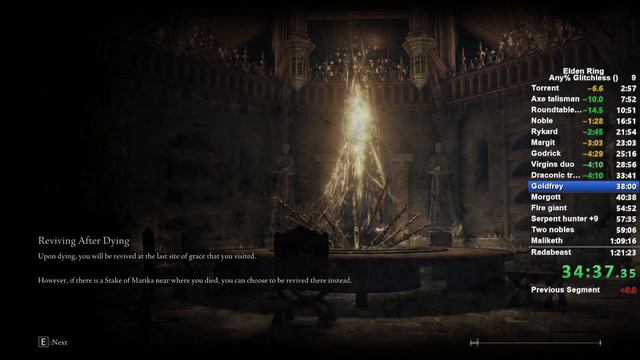 Elden Ring - CURRENT PATCH (1.09) Any% Glitchless Speedrun (1:09:10) смотреть онлайн