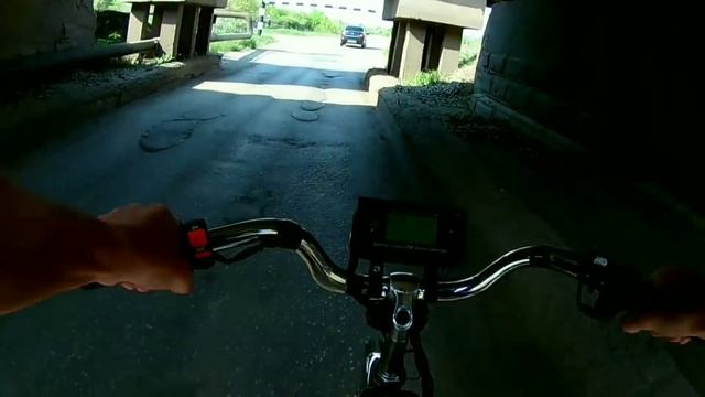 Электро-велосипед на подвесном моторе MY1018z, проблемы, как едет и пр