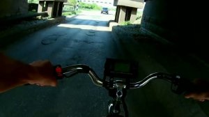 Электро-велосипед на подвесном моторе MY1018z, проблемы, как едет и пр