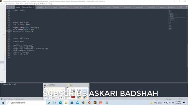 How To Convert PDF TO PNG & PNG TO PDF Python смотреть онлайн