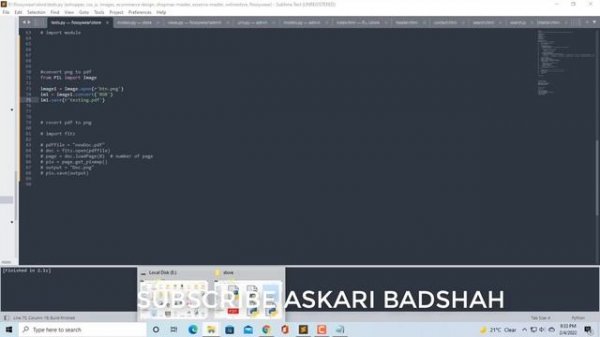 How To Convert PDF TO PNG & PNG TO PDF Python