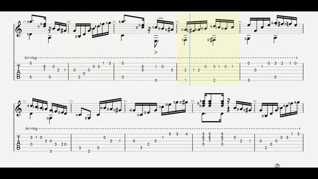 Tico ‐ Tico No Fubá - Full Guitar TAB
