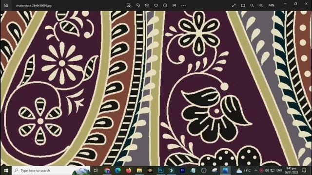 Free Neat Motifs or Textile design Adobe Photoshop | Photoshop 2023 in Hindi || SaQib Designer смотреть онлайн