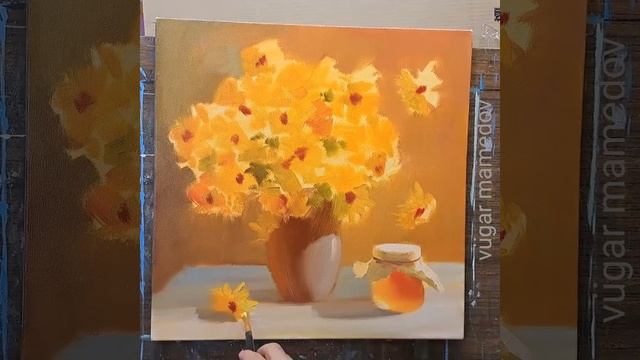 Honey oil painting Vugar Mamedov смотреть онлайн