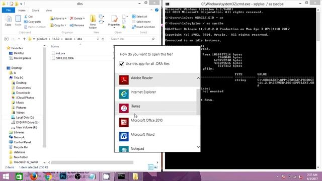 Oracle DBA Screencasts #2 | 11g Tutorials - pfile and spfile смотреть онлайн