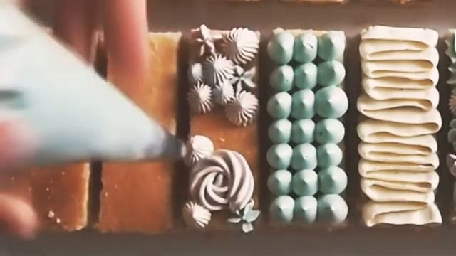 Украшение пирожных кремом смотреть онлайн