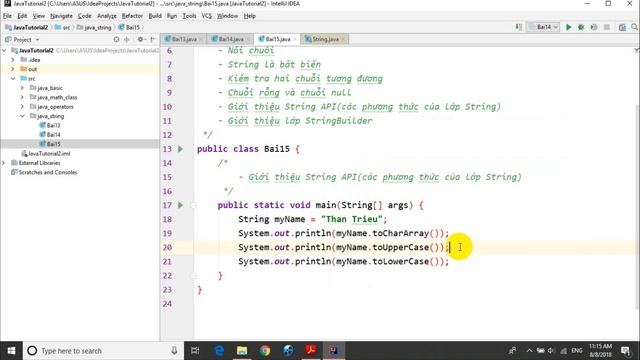 Java - 15: Giới thiệu các phương thức của lớp String смотреть онлайн