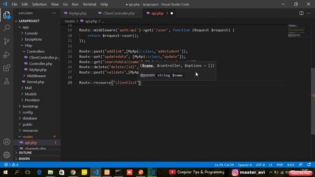 9. Resources API || Validation API in LARAVEL 8 || #api #laravel #apiinlaravel #resource смотреть онлайн