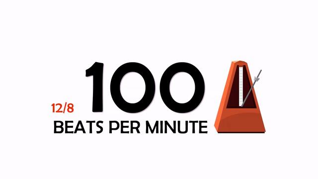 100 BPM 12/8 Metronome смотреть онлайн