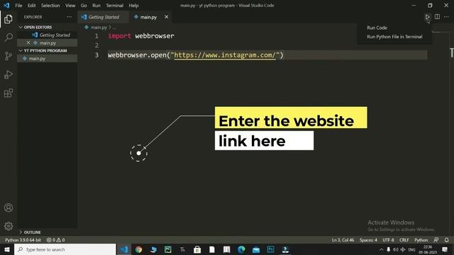 Open any website using python || Python Fun Project? || for begineeers. смотреть онлайн
