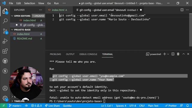 Como trabalhar como dev? FLUXO de TRABALHO DEV para INICIANTES: PowerShell + VSCode + Git + GitHub смотреть онлайн