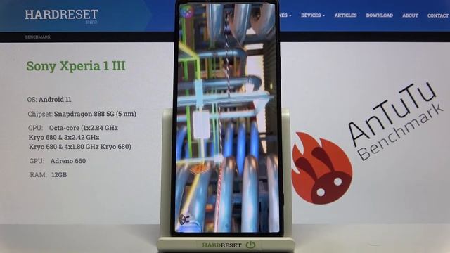 Бенчмарк Sony Xperia 1 III в AnTuTu | Тест мощности Sony Xperia 1 III в программе AnTuTu смотреть онлайн