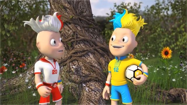 Official UEFA Euro 2012 Mascots Slavek and Slavko смотреть онлайн