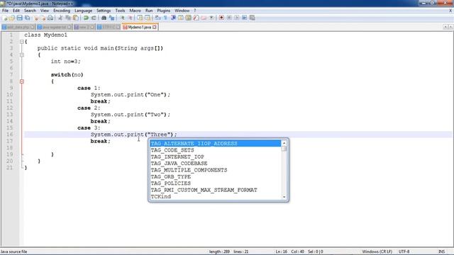 switch case statement in java || switch case in java programming смотреть онлайн