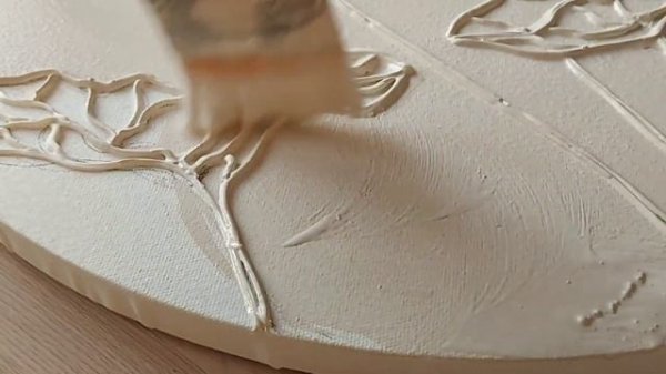 ИНТЕРЬЕРНАЯ КАРТИНА С ТЕКСТУРНОЙ ПАСТОЙ И ПОТАЛЬЮ