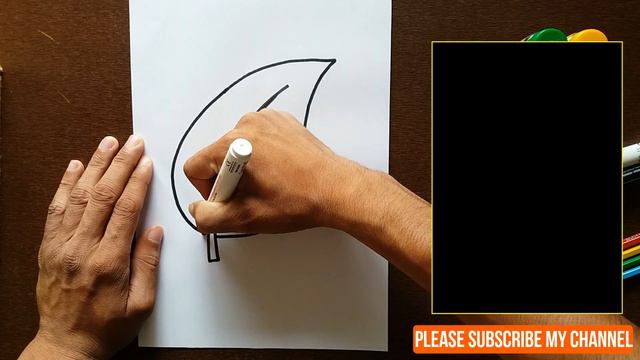 How to draw a LEAF Easy смотреть онлайн