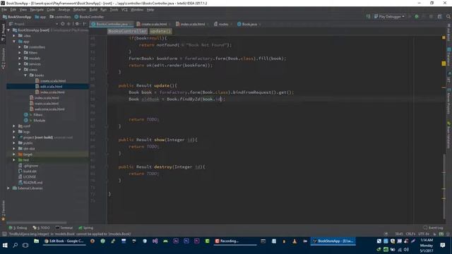 Play Framework Tutorial # 17 Implement Update Method of BookStore Application смотреть онлайн