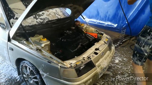 Двенарик. Мою двигатель с керхера на ваз 2112, пены по колено смотреть онлайн