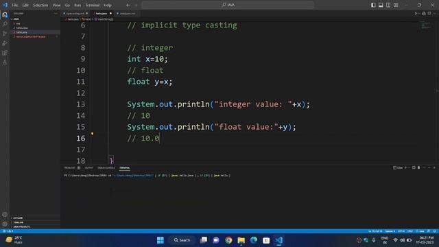 Java Type Casting - Implicit & Explicit | part-7 смотреть онлайн