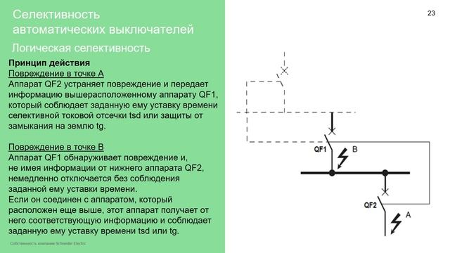Координация защит низкого напряжения Шнайдер Электрик. Онлайн инструменты смотреть онлайн