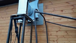 Монтаж печи и дымохода через стену в каркасном доме