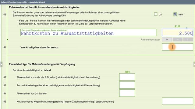 Anlage N 2018 Seite 4 | Steuererklärung Elster selber machen | Reisekosten und Spesen absetzen 2018 смотреть онлайн