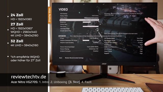 Acer Nitro VG270S IPS Gaming Monitor 165Hz смотреть онлайн