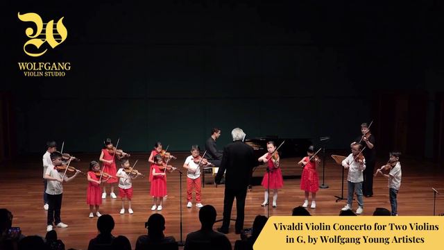 Vivaldi Violin Concerto for Two Violins in G, by Wolfgang Young Artistes смотреть онлайн