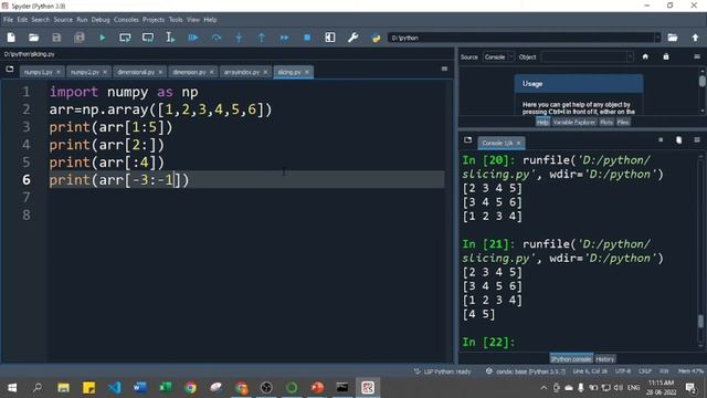 Slicing Operation in NumPy Array | Python Tutorials for Absolute Beginners in Hindi #97 смотреть онлайн