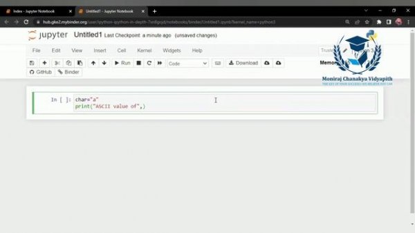 Write a python  program to print ASCII value of a character
