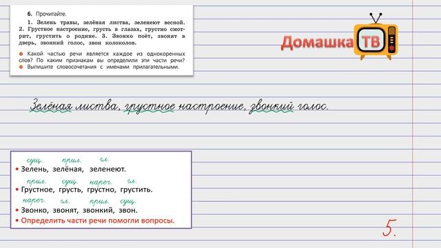Упражнение 6 страница 6 - Русский язык (Канакина, Горецкий) - 4 класс 2 часть смотреть онлайн