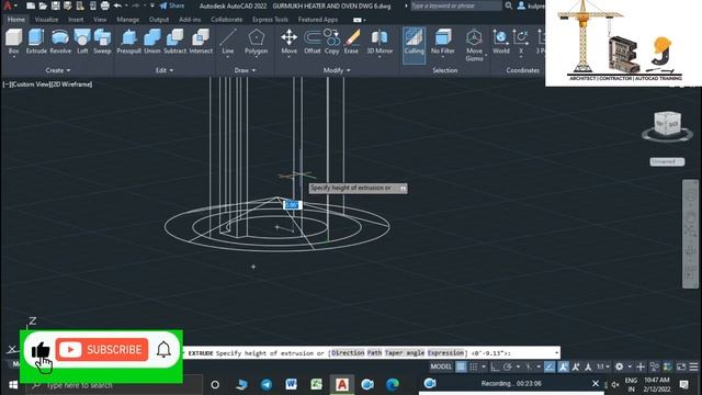 autocad fan 2d 3d tutorial 11 #how to make fan in autocad, # 2d 3d design of fan in autocad смотреть онлайн