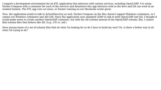 DevOps & SysAdmins: OpenLDAP schema files to mimic ActiveDirectory (for dev/test environments) смотреть онлайн