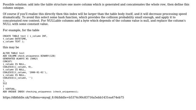 In mysql, how to add a primary key and a composite key to a table so that it forbids duplicate... смотреть онлайн