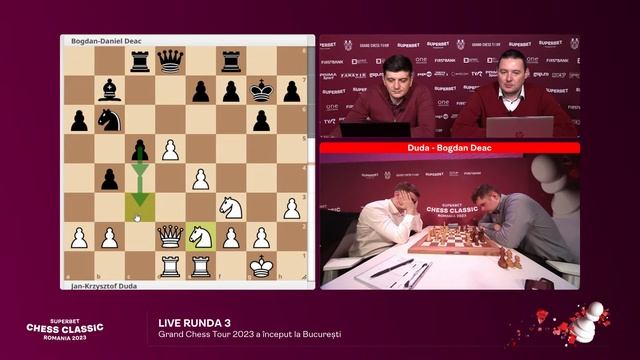 Superbet Chess Classic 2023 - Grand Chess Tour - RUNDA 3 LIVE смотреть онлайн