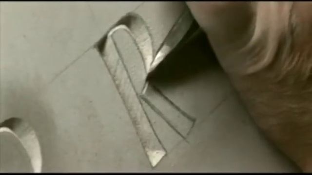 Уроки гравера. Режем объемные буквы. смотреть онлайн