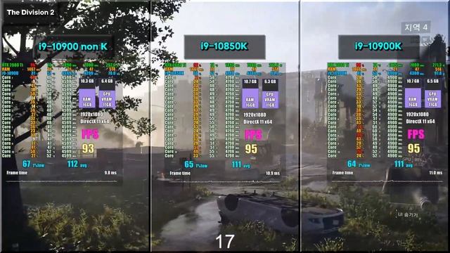 10900 non K vs 10850K vs 10900K - CPU 게임 성능 비교 смотреть онлайн