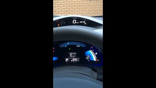 Пересчет сброшенной батареи NissanLeaf ZE0 программой LeafHacke через функцию Super ZE0 (промежуток