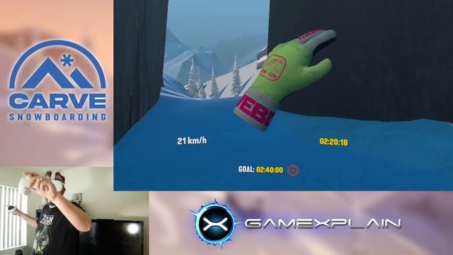 1080 Snowboarding in VR? Carve Snowboarding - Game & Watch (Oculus Quest 2) смотреть онлайн