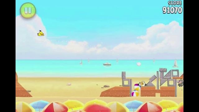 Angry Birds Rio Level 20 (6-5) Beach Volley 3 Star Walkthrough смотреть онлайн