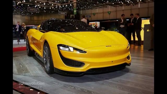 Magna Mila Plus Concept, live photos at 2015 Geneva Motor Show смотреть онлайн