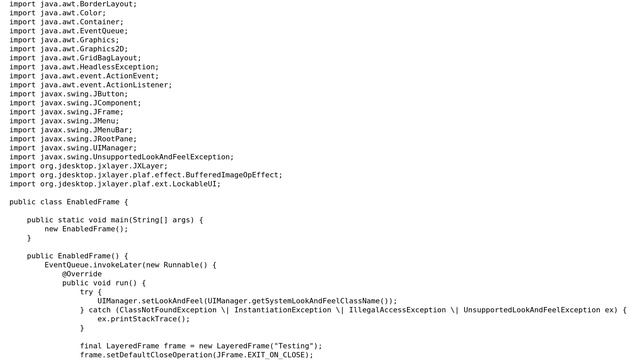 How to Disable/Enable JFrame Component when JInternalFrame isVisible inside JFrame/JDesktopPane? смотреть онлайн