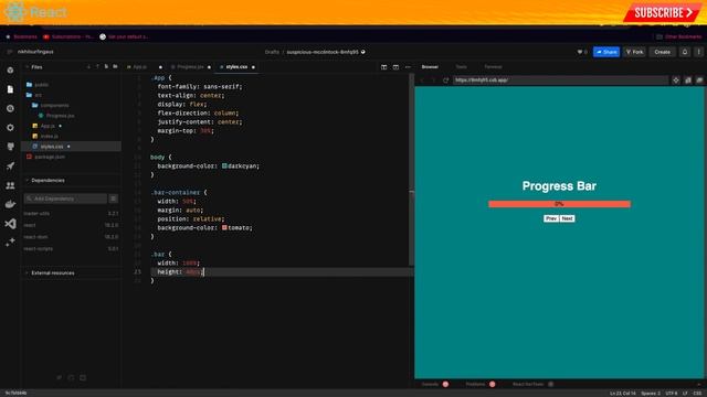 React PROGRESS BAR in Under 10 Minutes - Tutorial смотреть онлайн