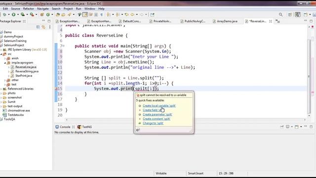 Reverse Line java code || Automation Testing full course #3 || Software Testing with Sumit смотреть онлайн